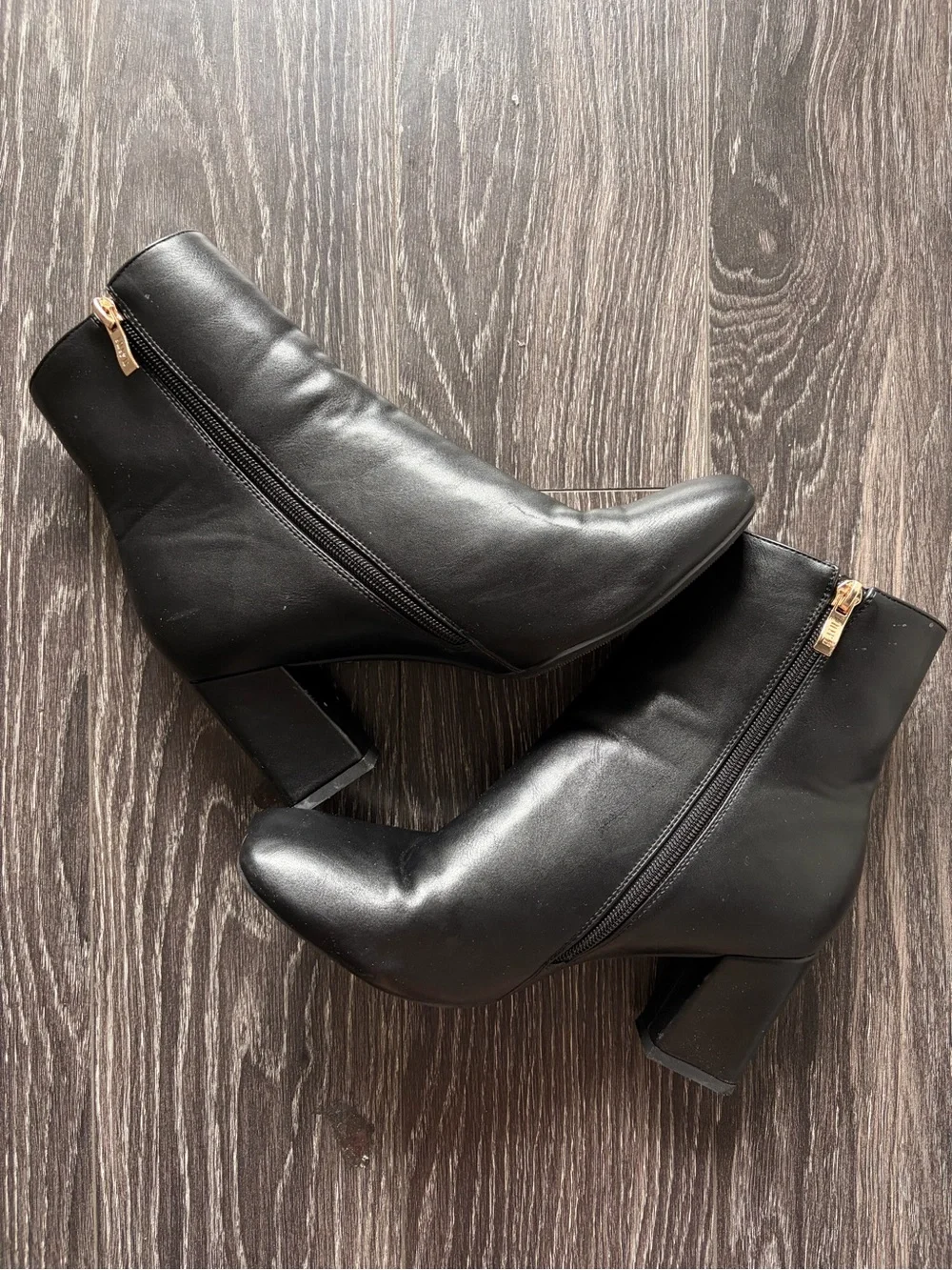 Women's Black Ankle Boots - Sleek Zip-Up Style